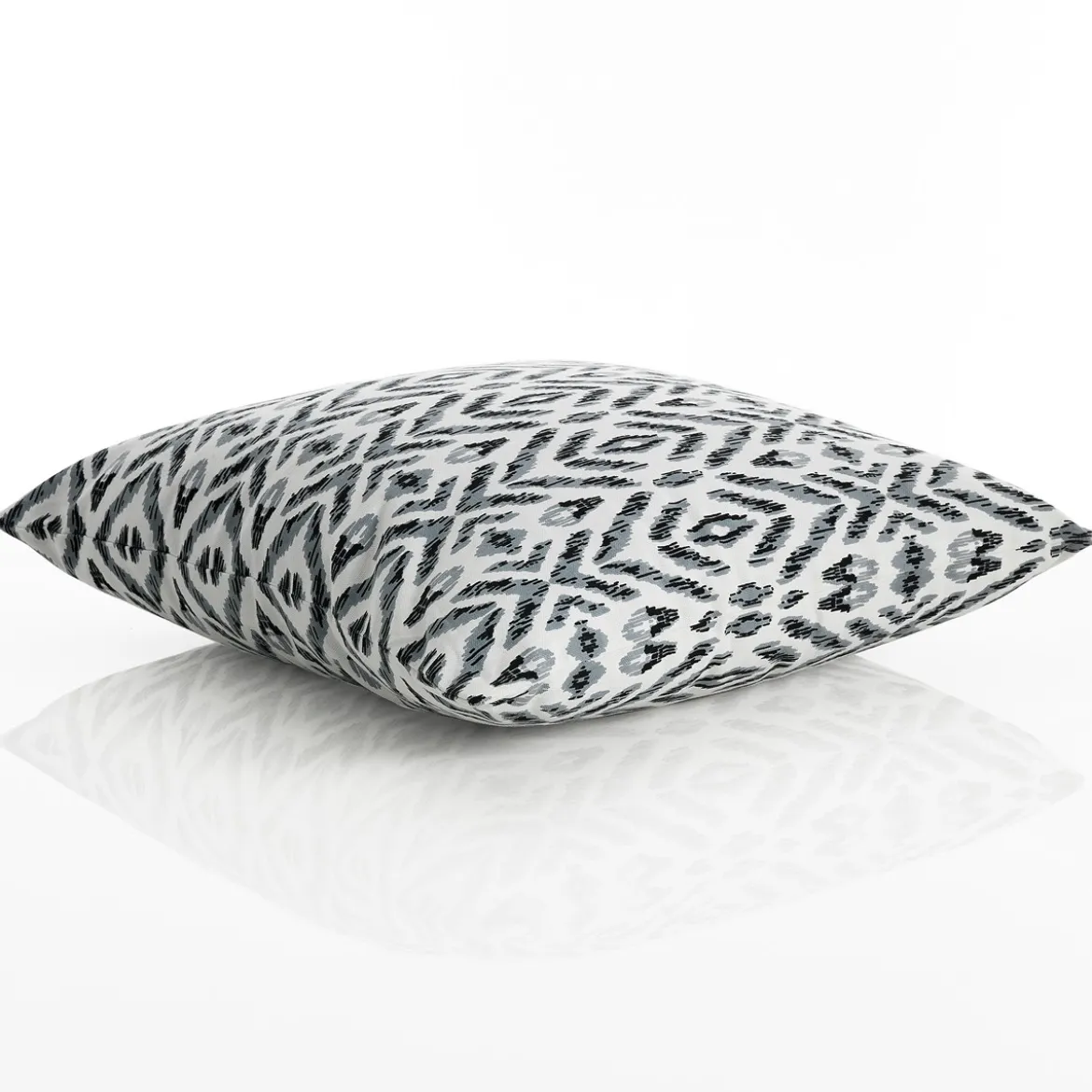 Kataam b&w cuscino rivestimento cotone 100% sfoderabile bianco nero 45x45 cm