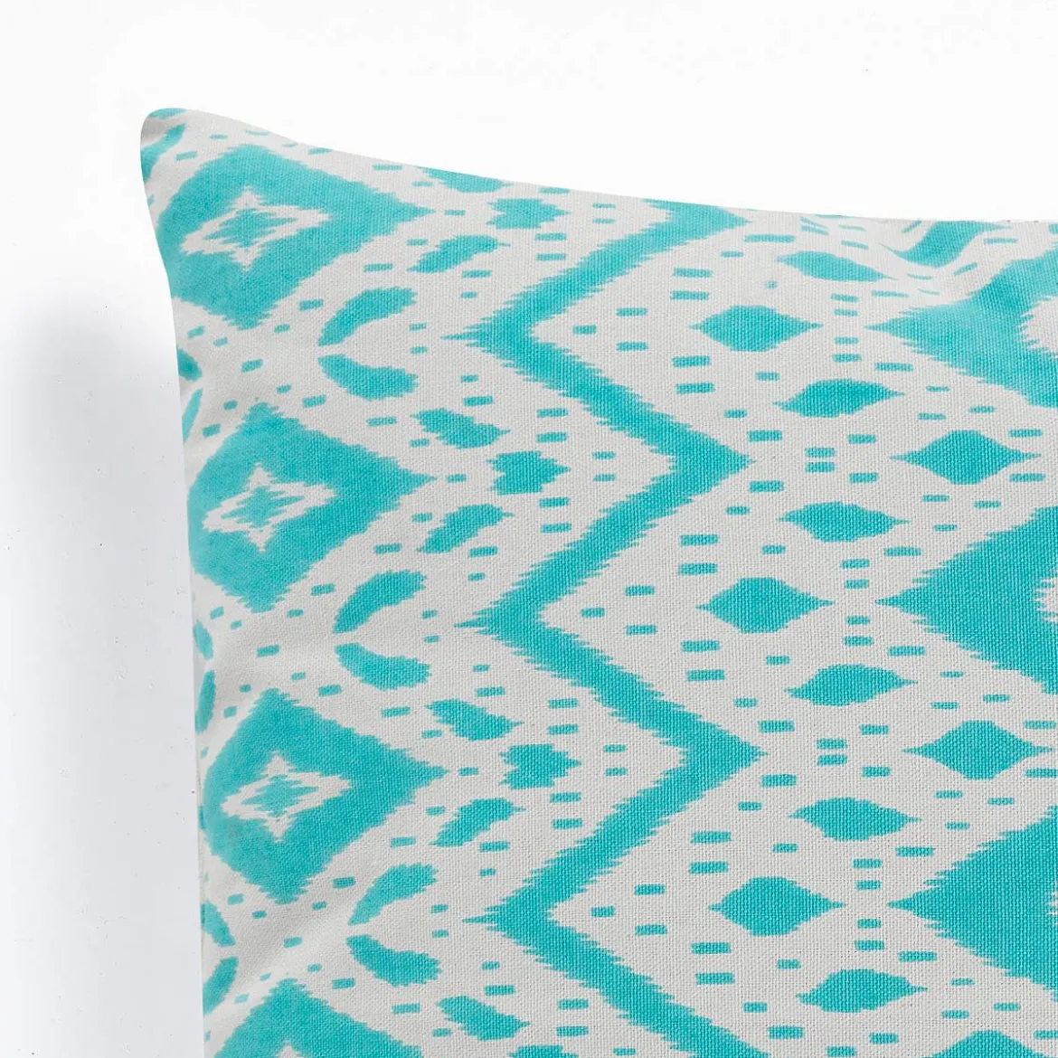 Kataam mint cuscino rivestimento cotone 100% sfoderabile azzurro 45x45 cm