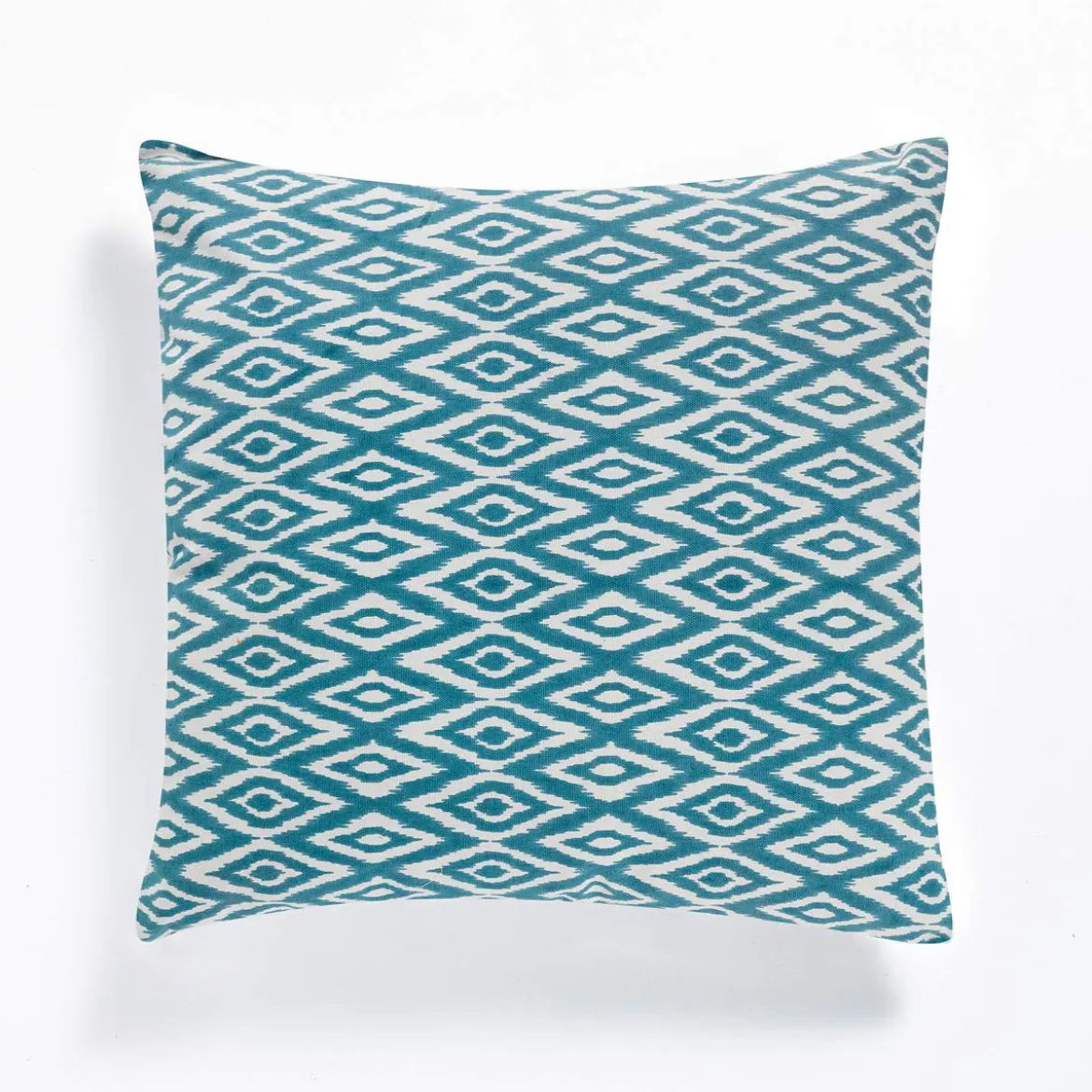 Kataam tale cuscino rivestimento cotone 100% sfoderabile bianco blu 45x45 cm