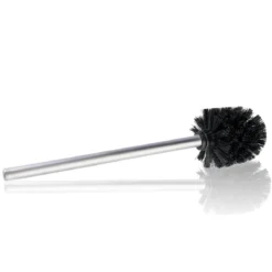 Kendama portaspazzolino toilette poliresina nera opaca d9 h38 cm