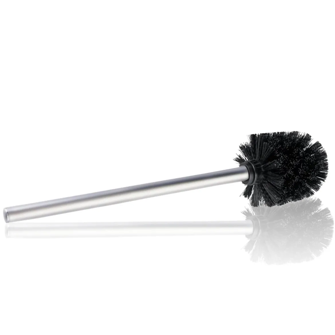 Kendama portaspazzolino toilette poliresina nera opaca d9 h38 cm