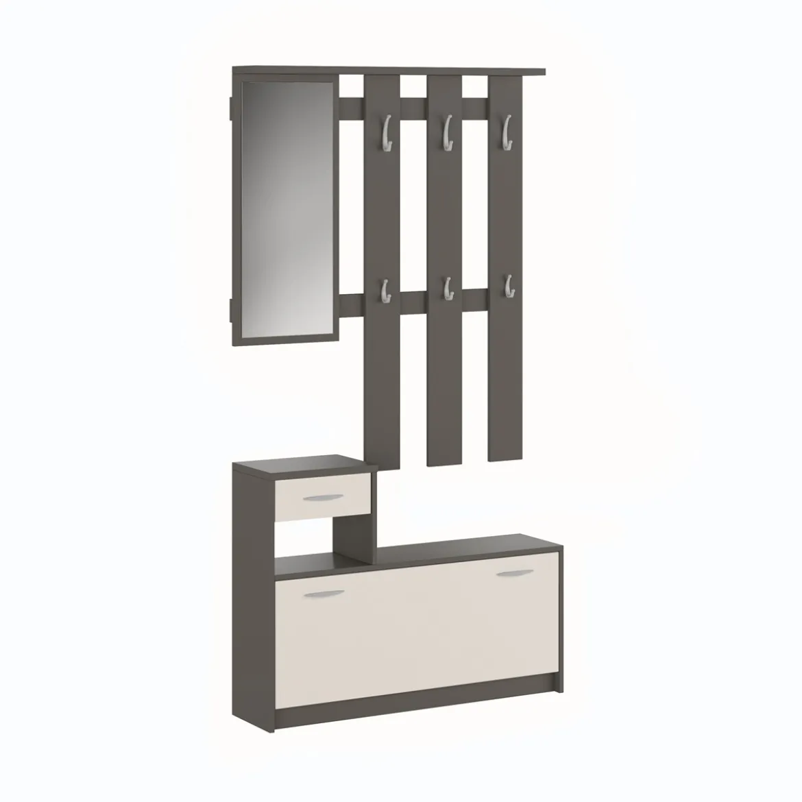 Ken Grey Ingresso finitura Grigio grafite Opaco frontali finitura Cashmere Opaco