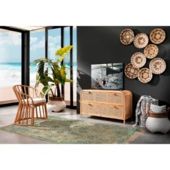 Kesar large tappeto cotone 100% con nappe 260x150 cm