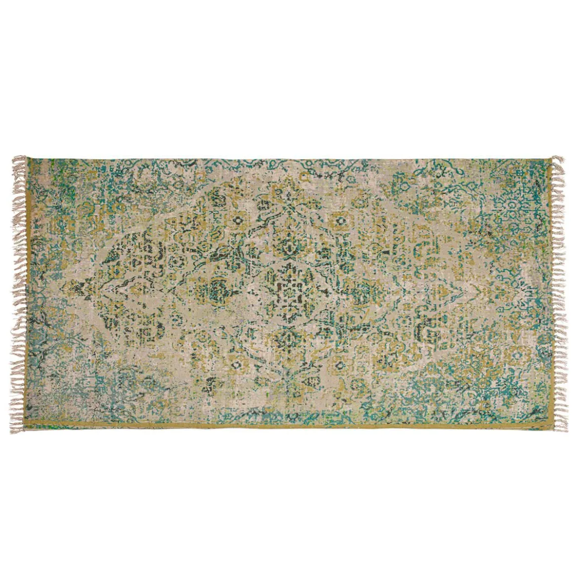 Kesar tappeto bagno / scendiletto cotone 100% con nappe 110x60 cm