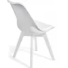 Kiki Evo White Sedia imbottita in pelle sintetica bianca e polipropilene bianco opaco 49x54xh81 cm