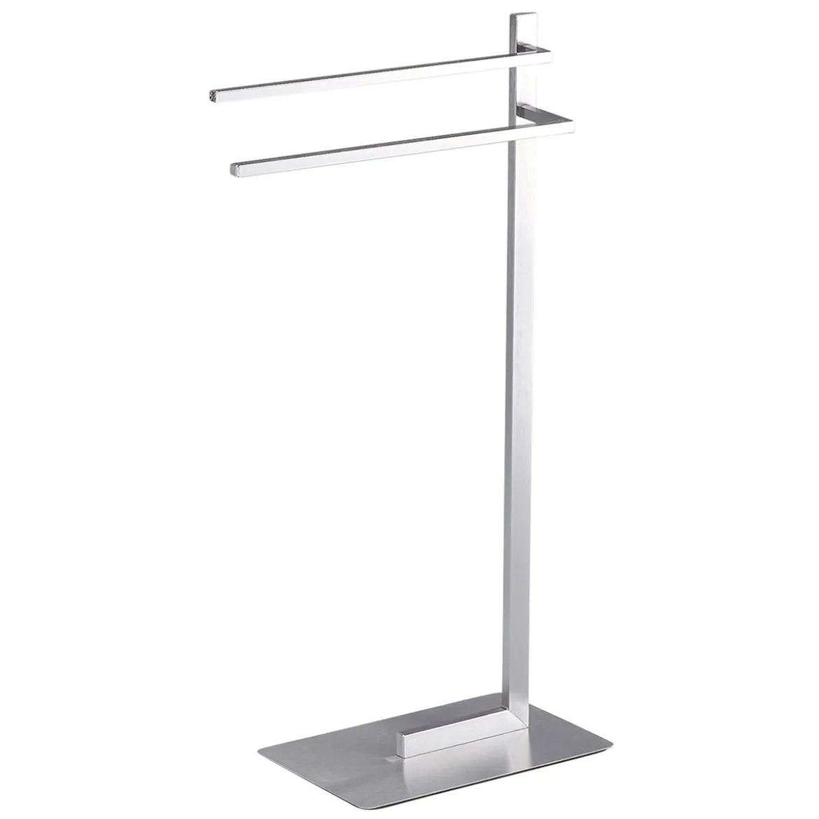 Kiko portasciugamani da bagno in acciaio inox finitura opaca 42x20xh84 cm