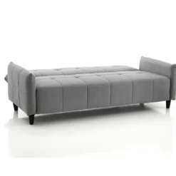 Kiry divano letto pratico meccanismo tessuto grigio divano l205 p83 h86 letto l180 p110 h45
