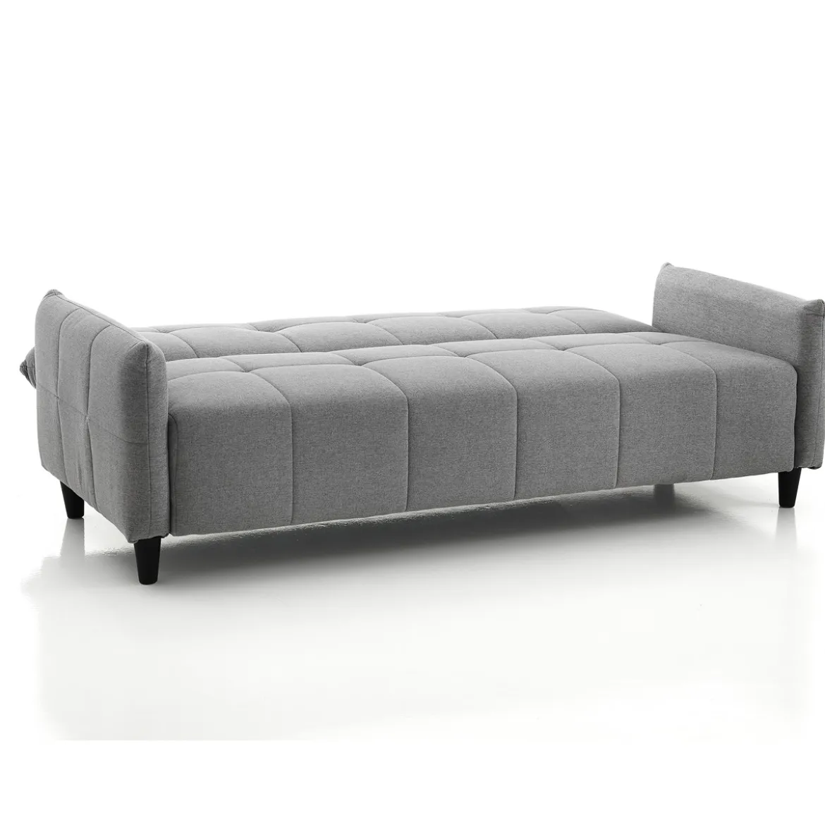 Kiry divano letto pratico meccanismo tessuto grigio divano l205 p83 h86 letto l180 p110 h45