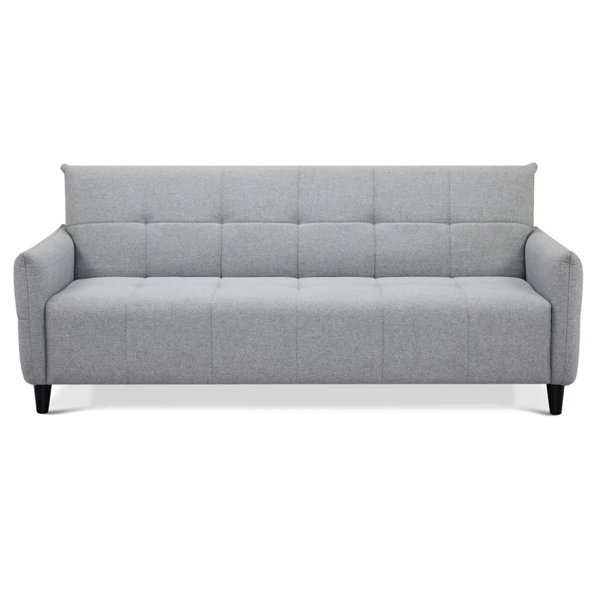 Kiry divano letto pratico meccanismo tessuto grigio divano l205 p83 h86 letto l180 p110 h45