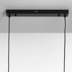 Kosmo lampadario led acciaio nero opaco 10w 3000k 90x30xh30 cm