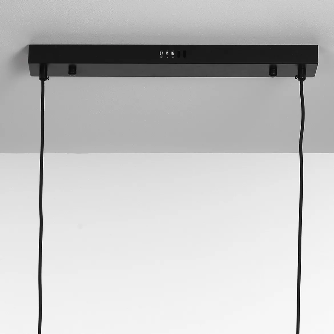 Kosmo lampadario led acciaio nero opaco 10w 3000k 90x30xh30 cm