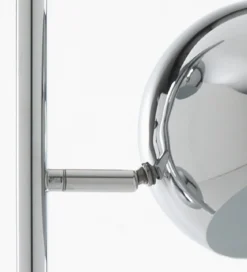 Lampada da terra GLOBE 3 luci direzionabili metallo cromato H155 L44 E14