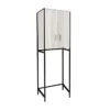 Laundry-b mobile sopra lavatrice 2 ante finitura bianco frassino 63x28xh190 cm