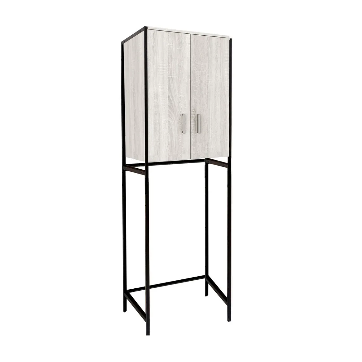 Laundry-b mobile sopra lavatrice 2 ante finitura bianco frassino 63x28xh190 cm