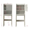 Laundry-c mobile sopra lavatrice 1 anta e mensole finitura bianco frassino 58x19xh173 cm