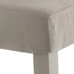 Lella Corda Sedia in Microfibra effetto Velluto colore Corda e Legno Laccato, 46 x 45 x h100 cm - Made in Italy