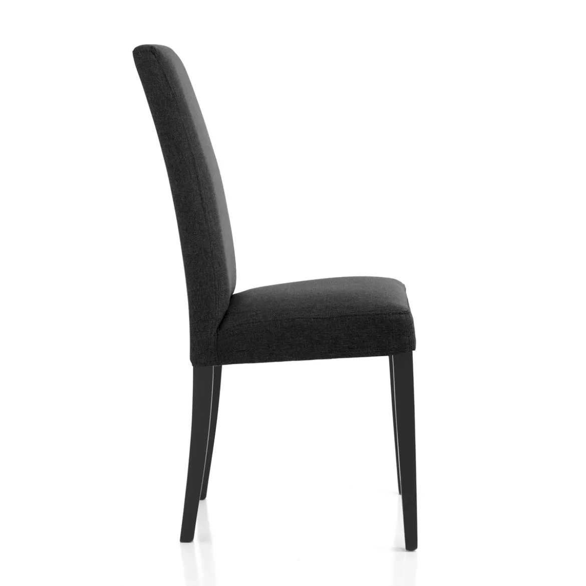 Lella Sedia in Tessuto Antracite, 46 x 45 x h100 cm - Made in Italy