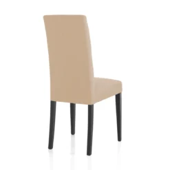 Lella Sedia in Tessuto Begie, 46 x 45 x h100 cm - Made in Italy