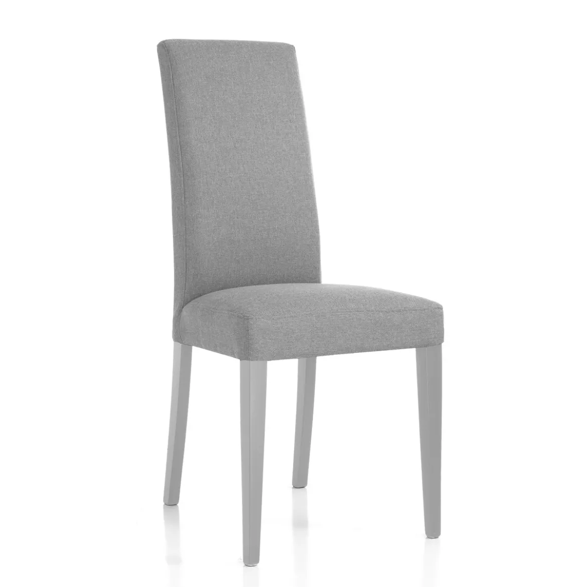 Lella Sedia in Tessuto Grigio, 46 x 45 x h100 cm - Made in Italy