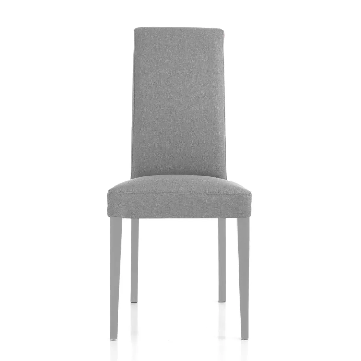 Lella Sedia in Tessuto Grigio, 46 x 45 x h100 cm - Made in Italy