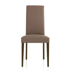 Lella Sedia Tessuto colore Caffelatte, 46 x 45 x h100 cm - Made in Italy