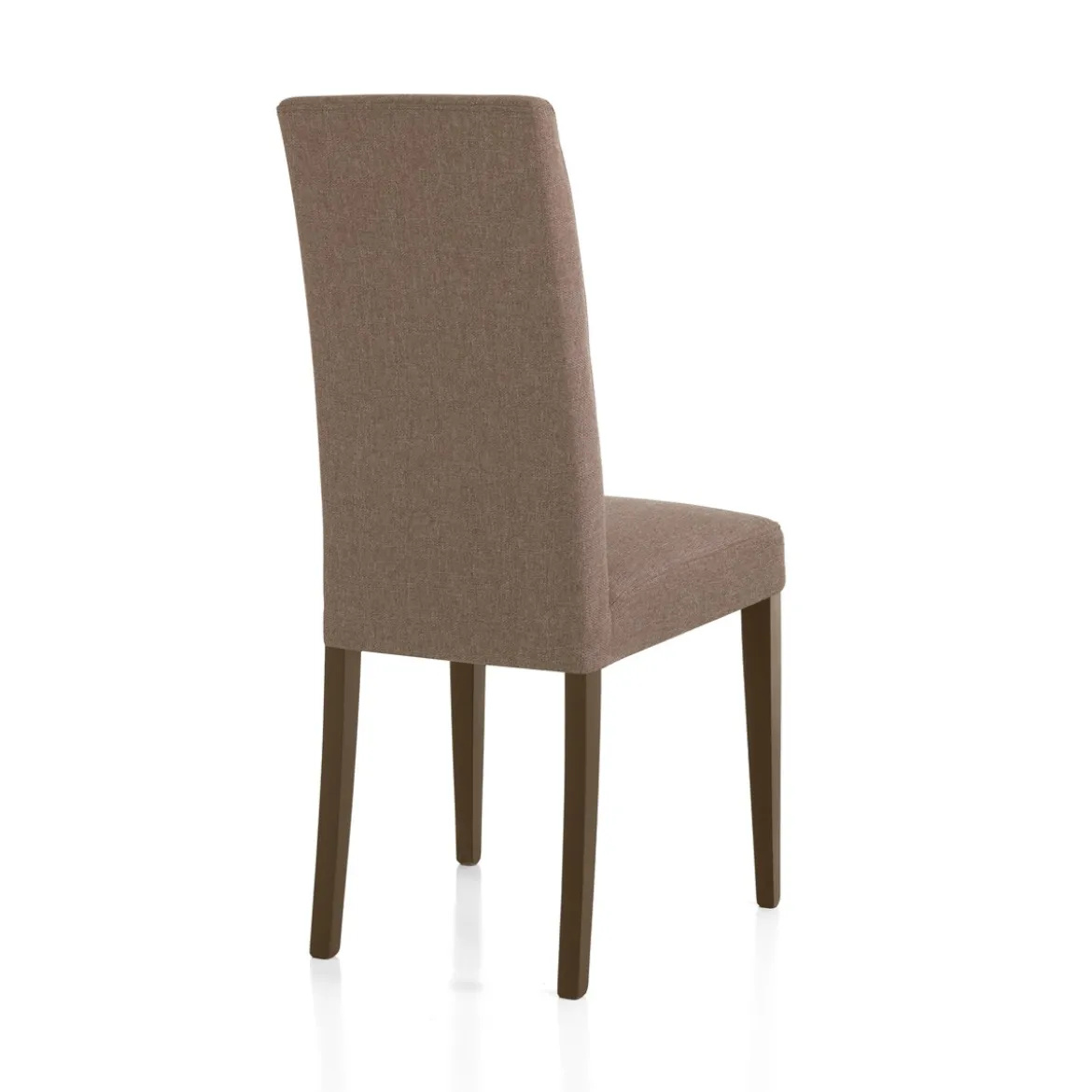 Lella Sedia Tessuto colore Caffelatte, 46 x 45 x h100 cm - Made in Italy