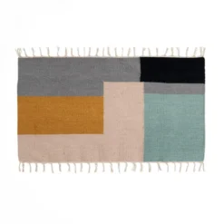 Lella small tappeto in lana e cotone cm 110 x 60