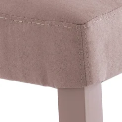 Lella Tortora Sedia in Microfibra effetto Velluto e Legno Laccato, 46 x 45 x h100 cm - Made in Italy
