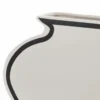 Linea-a vaso in ceramica colore bianco opaco 35x10x25 cm