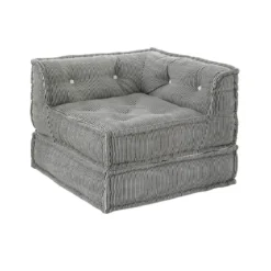 Lines poltrona chaise longue rivestimento cotone bianco dimensioni l80 p80 h60 cm