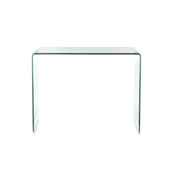 Little bridg consolle in vetro curvato 85x40xh70 cm