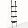 Little kross black libreria laccata nero opaco 36.5x34xh180 cm