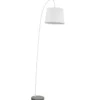 Little smarty white lampada da terra in metallo bianco opaco con paralume in tessuto bianco d29 h210 cm