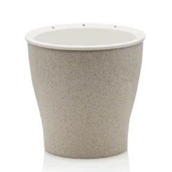 Loppy medium vaso autoinnaffiante per esterno e interno petunia beige d17.3xh17 cm