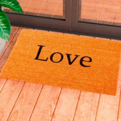 Love zerbino in fibre di cocco con retro antiscivolo 75x45 cm
