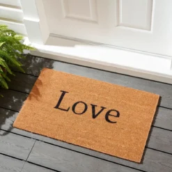 Love zerbino in fibre di cocco con retro antiscivolo 75x45 cm