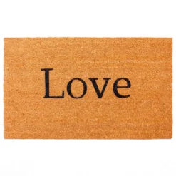 Love zerbino in fibre di cocco con retro antiscivolo 75x45 cm