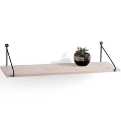 Lower fast mensola da parete togo wood finitura rovere 60x16 cm