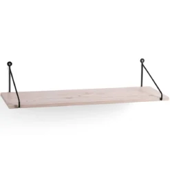 Lower fast mensola da parete togo wood finitura rovere 60x16 cm
