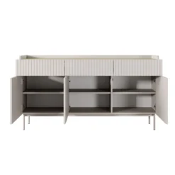 Madia MALENA colore Beige opaco Rovere Scandi cm H822 L153 P38