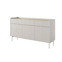 Madia MALENA colore Beige opaco Rovere Scandi cm H822 L153 P38