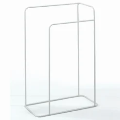 Madi colonna porta asciugamani in acciaio bianco opaco 49x22xh75 cm