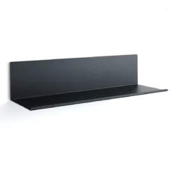 Magic shelf lampada mensola applique in metallo nero opaco luce con magnete 50x16 h12 cm