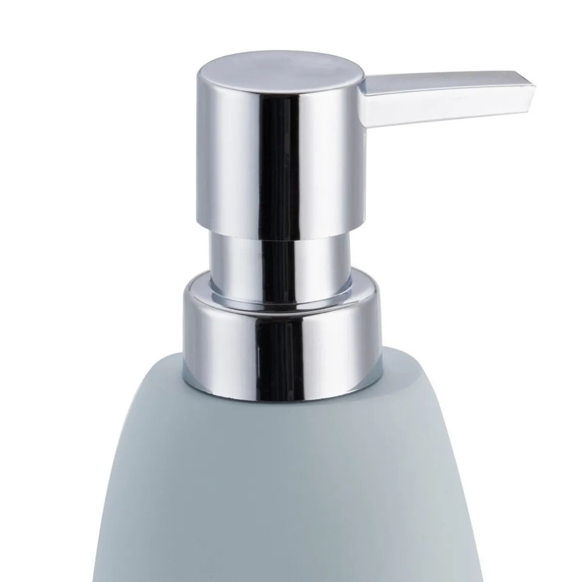 Maia dispenser portasapone in poliresina azzurra 7.3x7.1 h17.5 cm