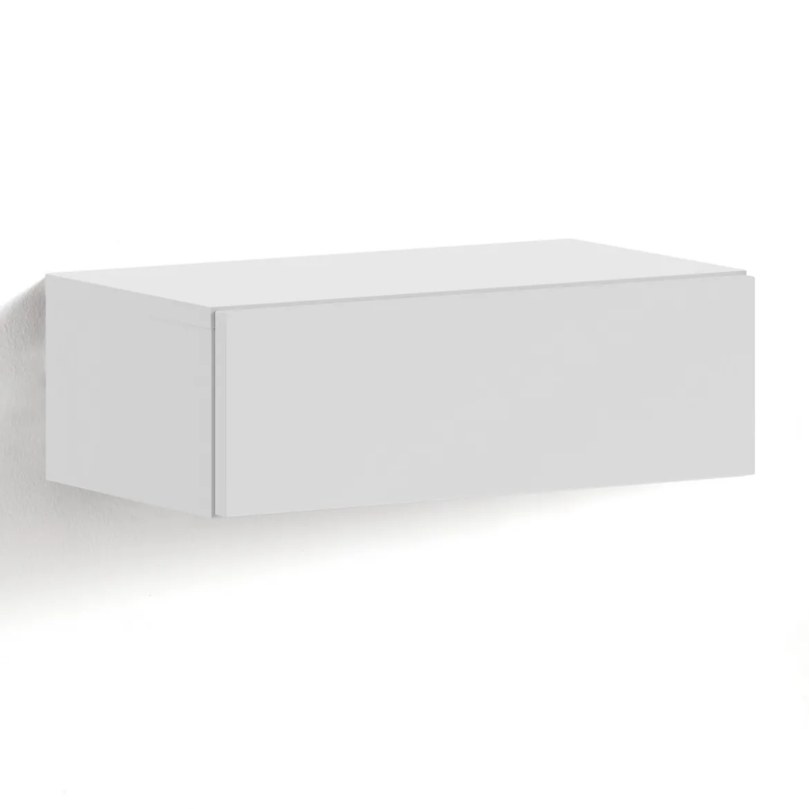 Mak comodino / cassetto sospeso finitura bianco opaco 45x26xh15 cm