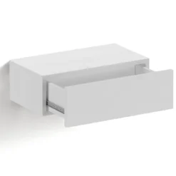 Mak comodino / cassetto sospeso finitura bianco opaco 45x26xh15 cm