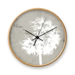 Make a wish orologio da parete cornice in legno finitura rovere d31 5 p5 cm
