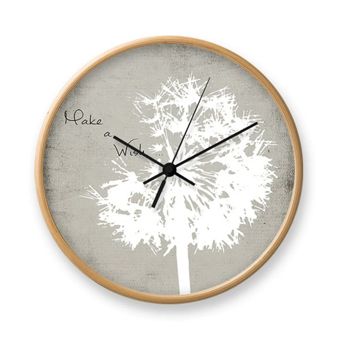 Make a wish orologio da parete cornice in legno finitura rovere d31 5 p5 cm