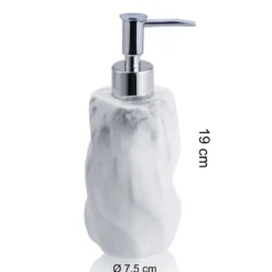 Marble dispenser portasapone in marmo 7.5x7.5 h19 cm