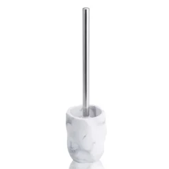 Marble portaspazzolino toilette ealizzato in marmo 9.5x9.5 h12.5/37 cm